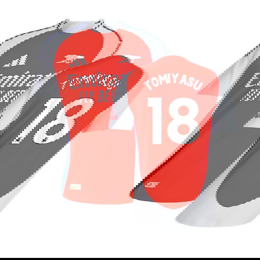 2024-2025 Arsenal Authentic Home Shirt (Tomiyasu 18)