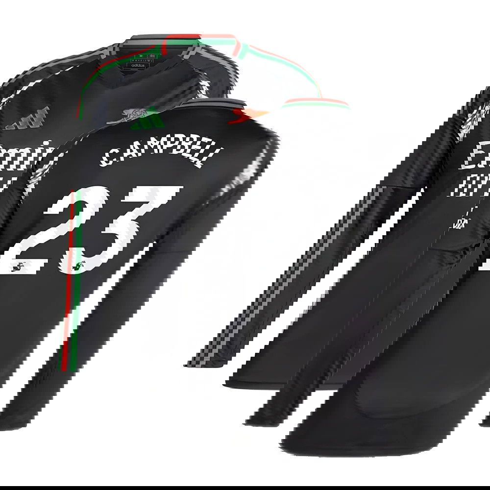 2024-2025 Arsenal Away Long Sleeve Shirt (Campbell 23)