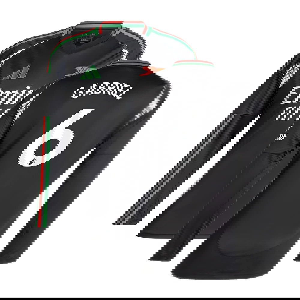 2024-2025 Arsenal Away Long Sleeve Shirt (Gabriel 6)