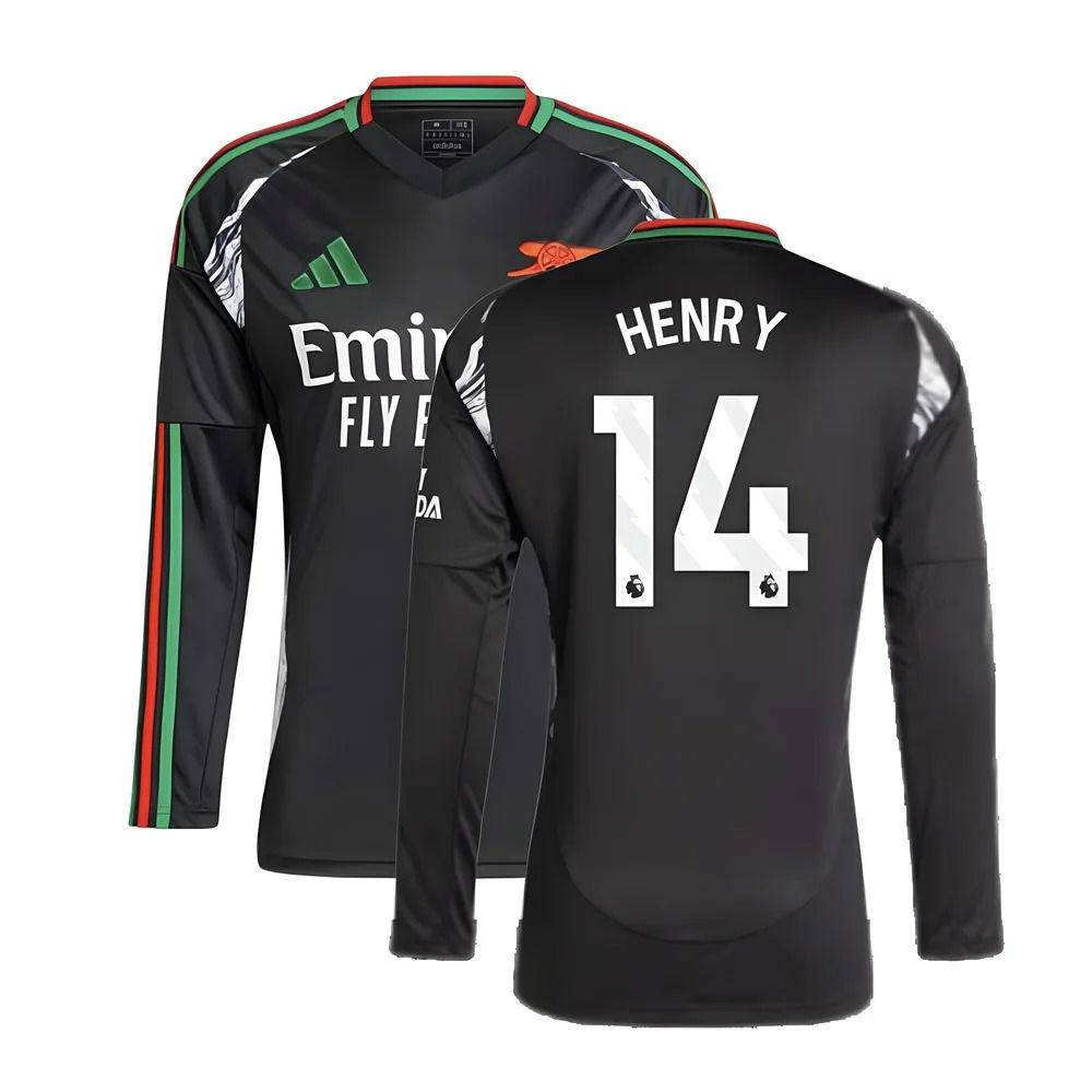 2024-2025 Arsenal Away Long Sleeve Shirt (Henry 14)