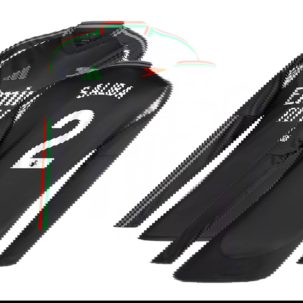 2024-2025 Arsenal Away Long Sleeve Shirt (Saliba 2)