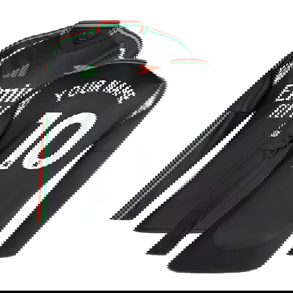 2024-2025 Arsenal Away Long Sleeve Shirt (Your Name)