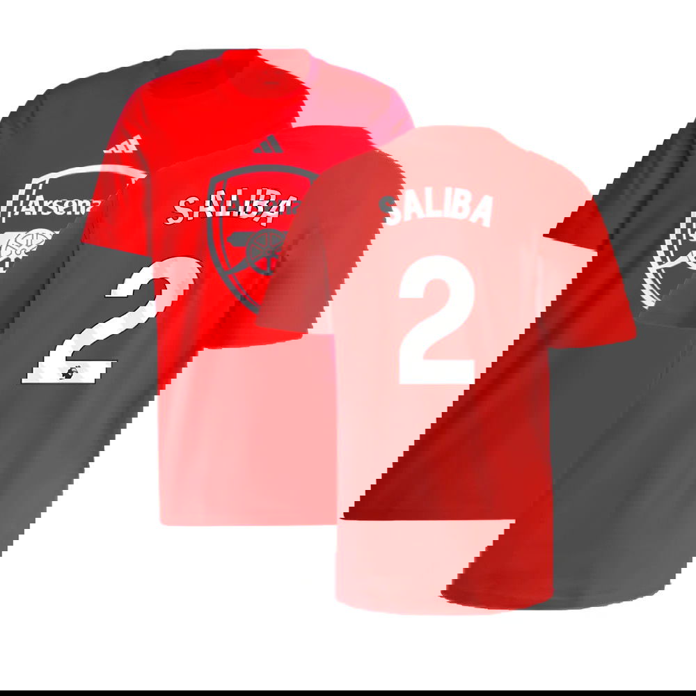 2024-2025 Arsenal DNA Graphic Tee (Red) (Saliba 2)
