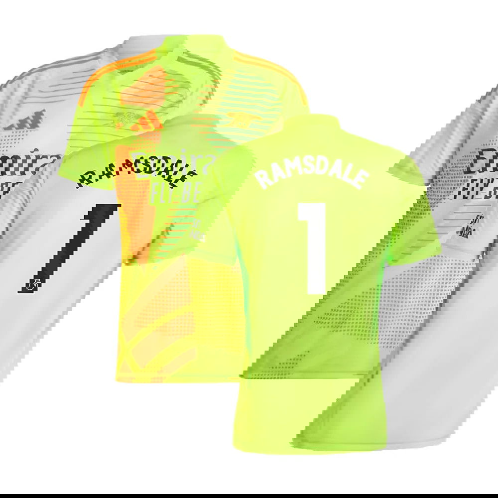 2024-2025 Arsenal Home Goalkeeper Shirt (Yellow) (Ramsdale 1)