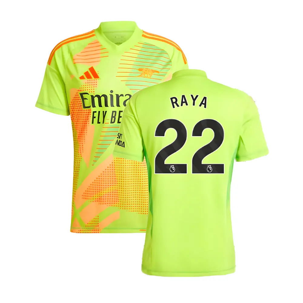 2024-2025 Arsenal Home Goalkeeper Shirt (Yellow) (Raya 22)