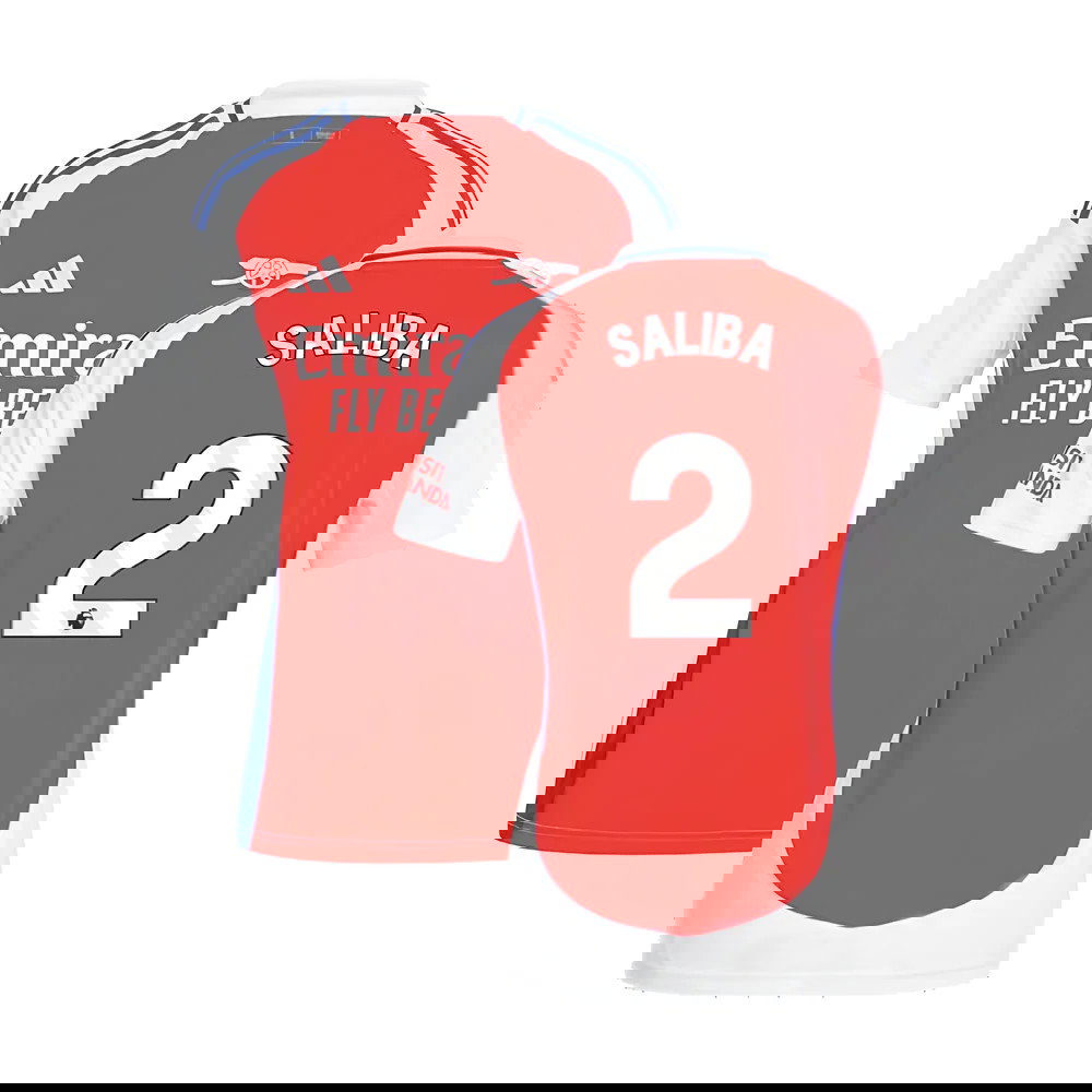 2024-2025 Arsenal Home Shirt (Womens) (Saliba 2)