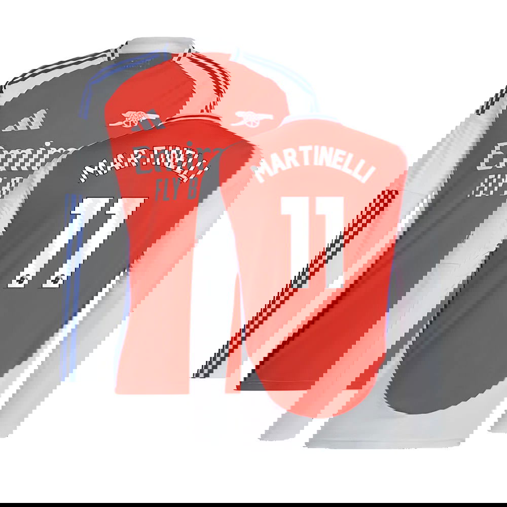 2024-2025 Arsenal Long Sleeve Home Shirt (Martinelli 11)