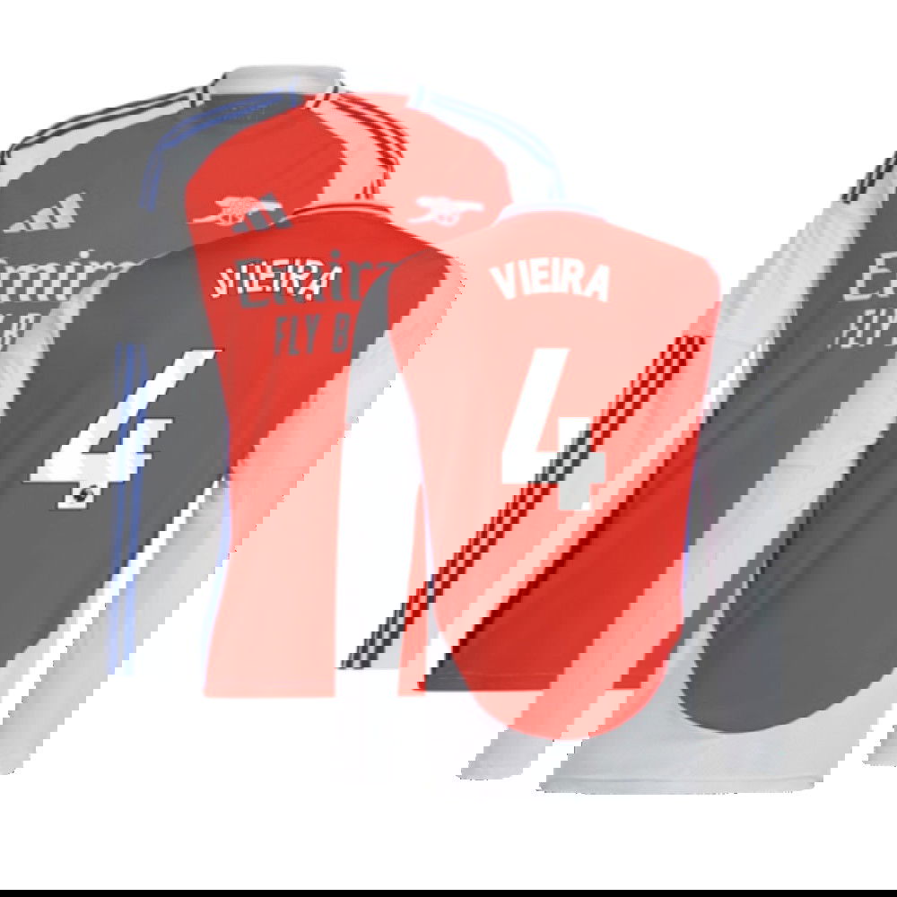 2024-2025 Arsenal Long Sleeve Home Shirt (Vieira 4)