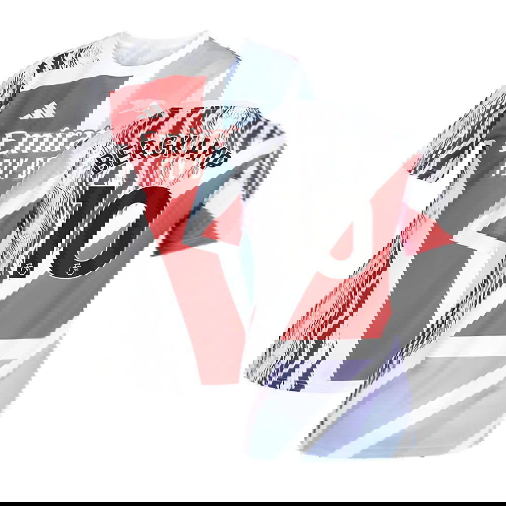 2024-2025 Arsenal Pre-Match Shirt (Scarlet) - Womens (Bergkamp 10)