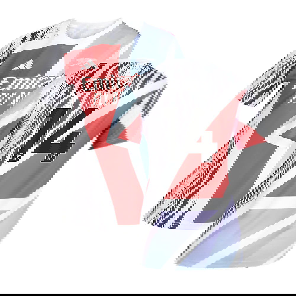 2024-2025 Arsenal Pre-Match Shirt (Scarlet) - Womens (Henry 14)