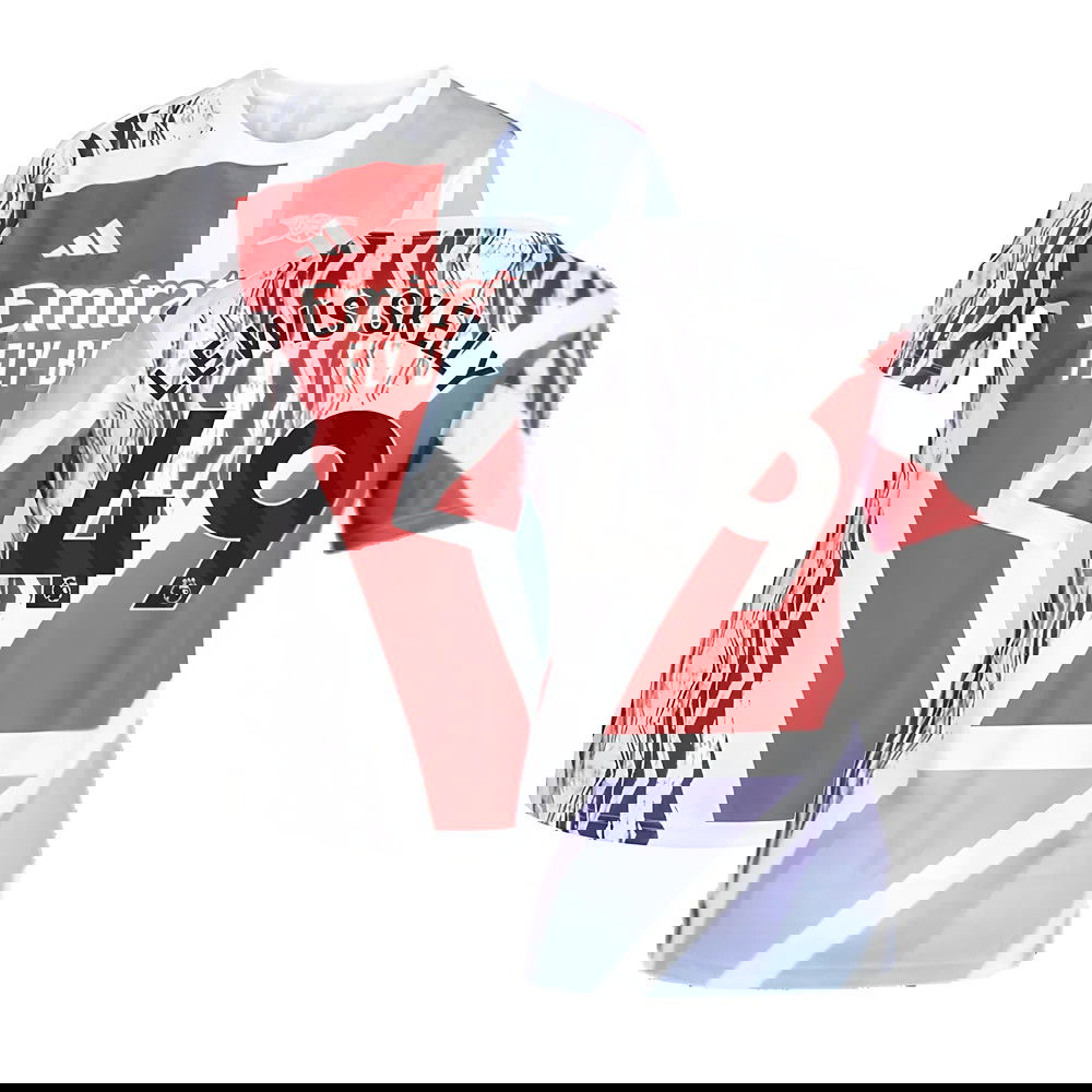 2024-2025 Arsenal Pre-Match Shirt (Scarlet) - Womens (Lewis Skelly 49)