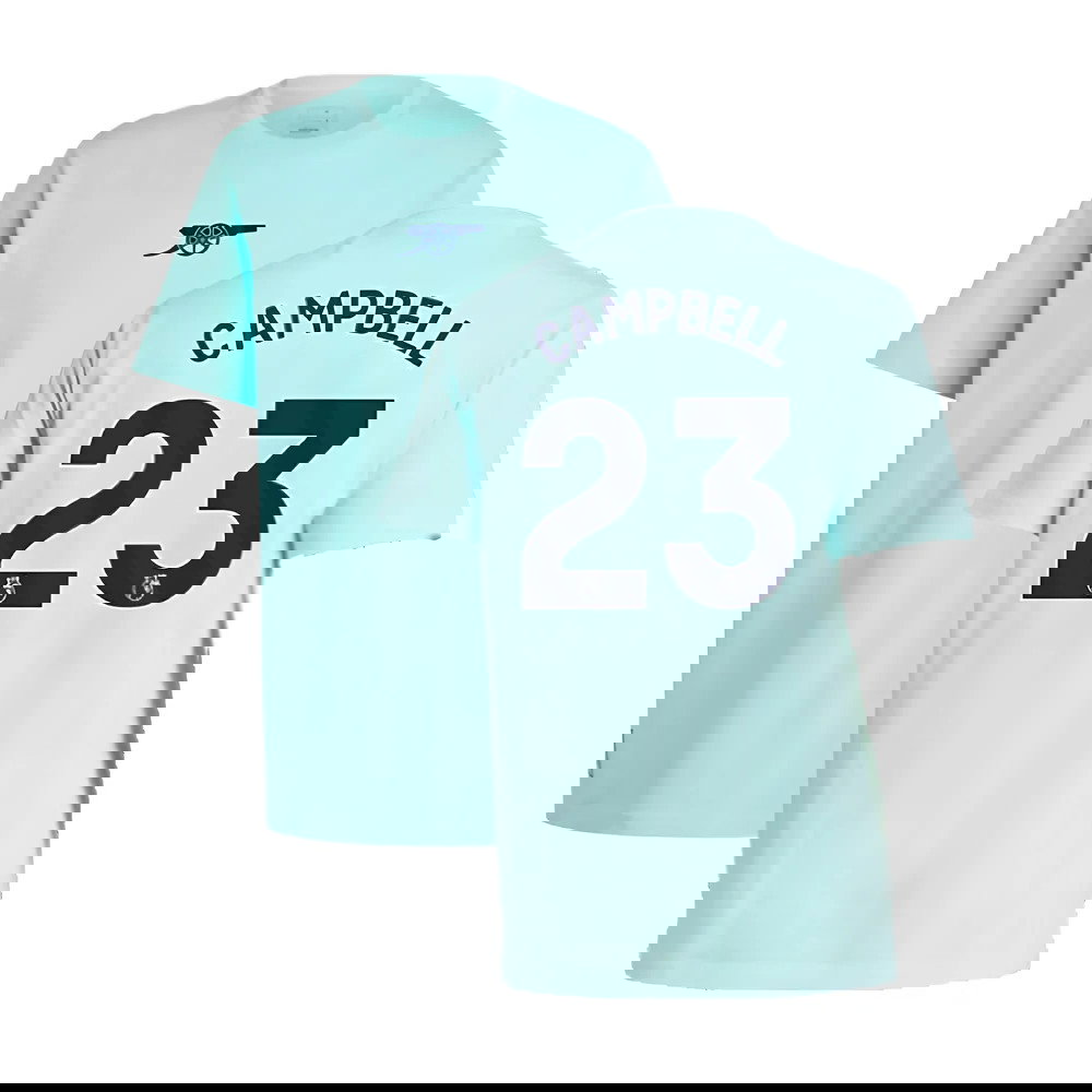 2024-2025 Arsenal Seasonal Tee (Clear Aqua) (Campbell 23)