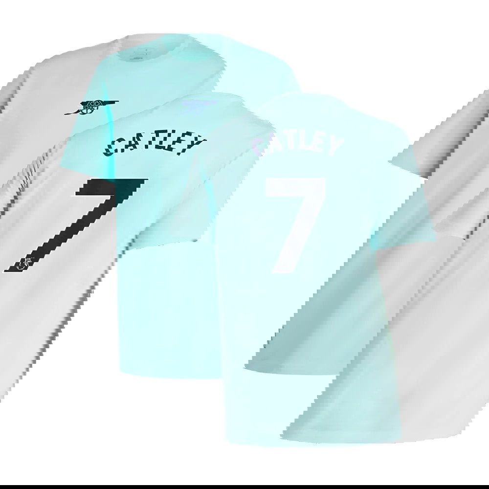 2024-2025 Arsenal Seasonal Tee (Clear Aqua) (Catley 7)