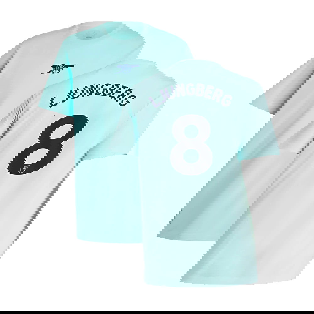 2024-2025 Arsenal Seasonal Tee (Clear Aqua) (Ljungberg 8)