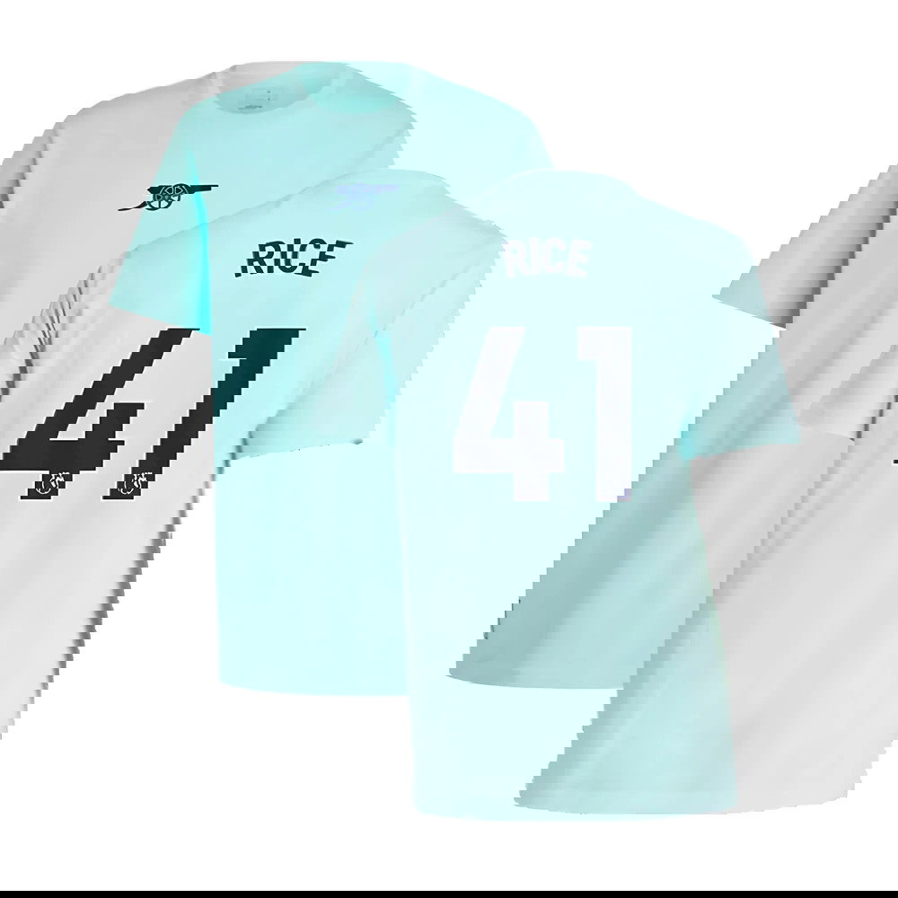 2024-2025 Arsenal Seasonal Tee (Clear Aqua) (Rice 41)