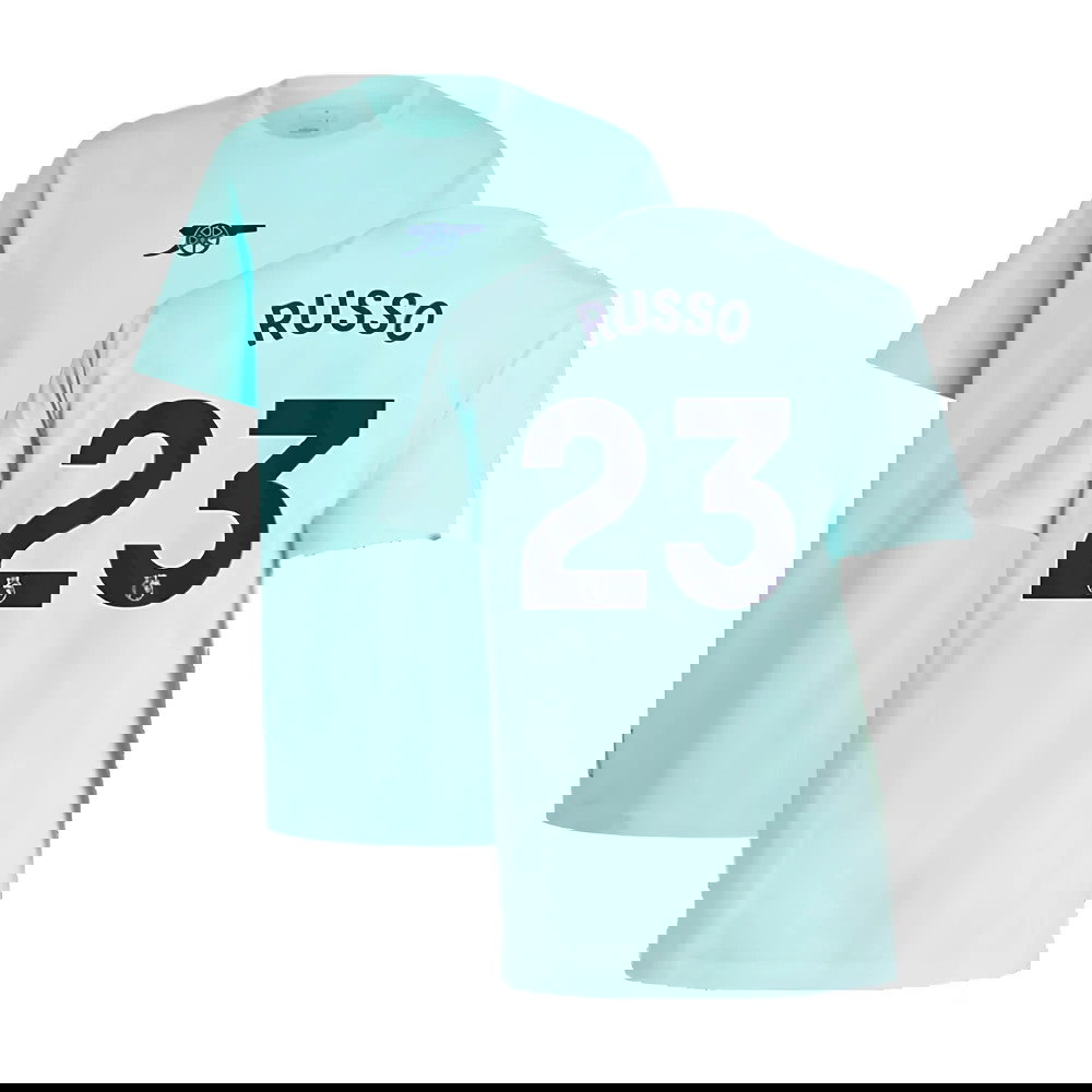 2024-2025 Arsenal Seasonal Tee (Clear Aqua) (Russo 23)