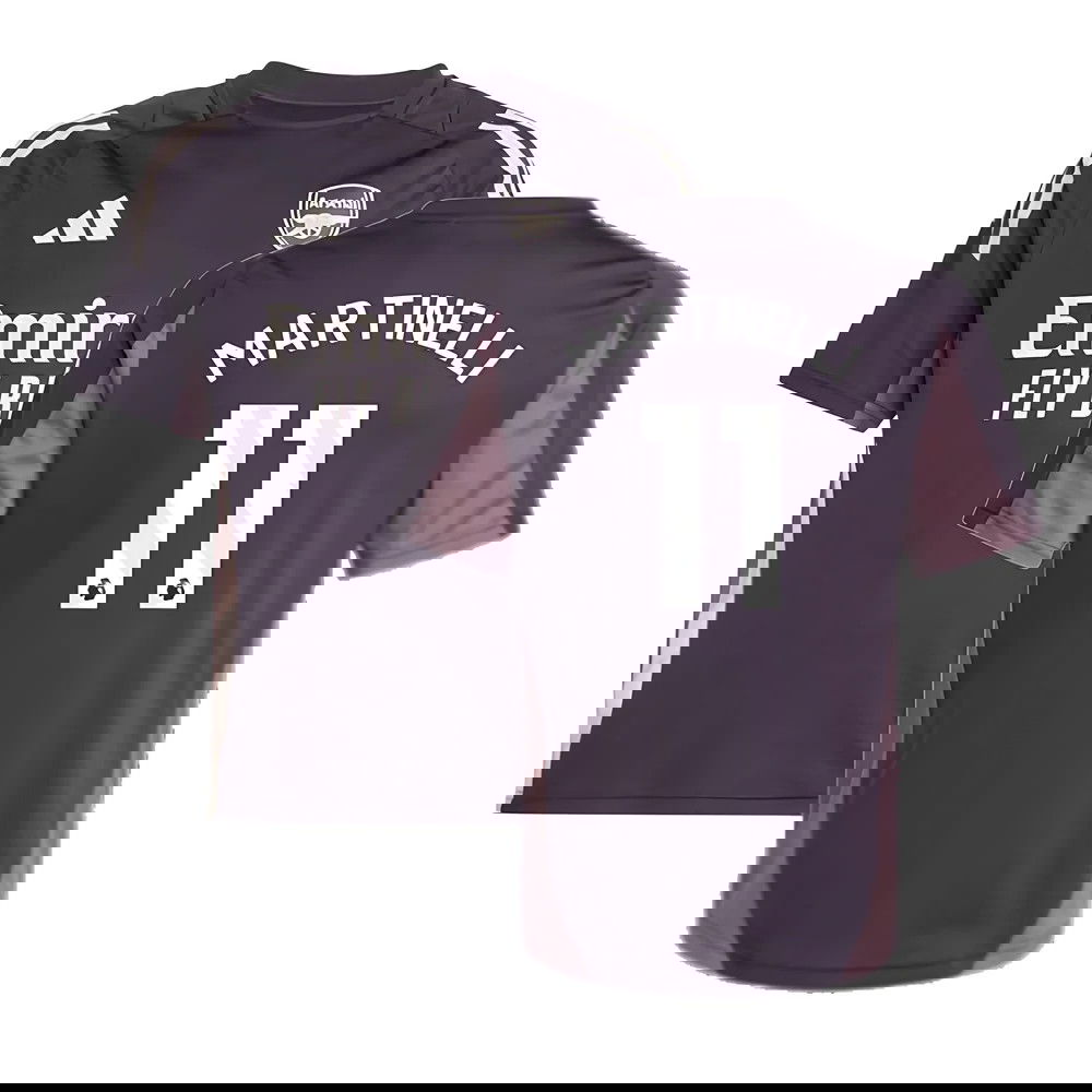 2024-2025 Arsenal Training Jersey (Aurora Black) - Kids (Martinelli 11)