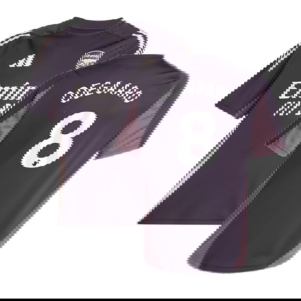 2024-2025 Arsenal Training Jersey (Aurora Black) - Kids (Odegaard 8)