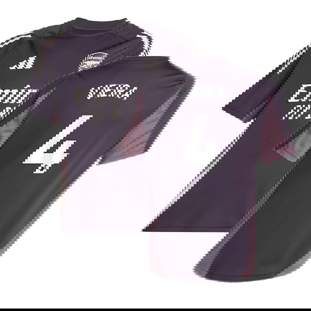 2024-2025 Arsenal Training Jersey (Aurora Black) - Kids (Vieira 4)