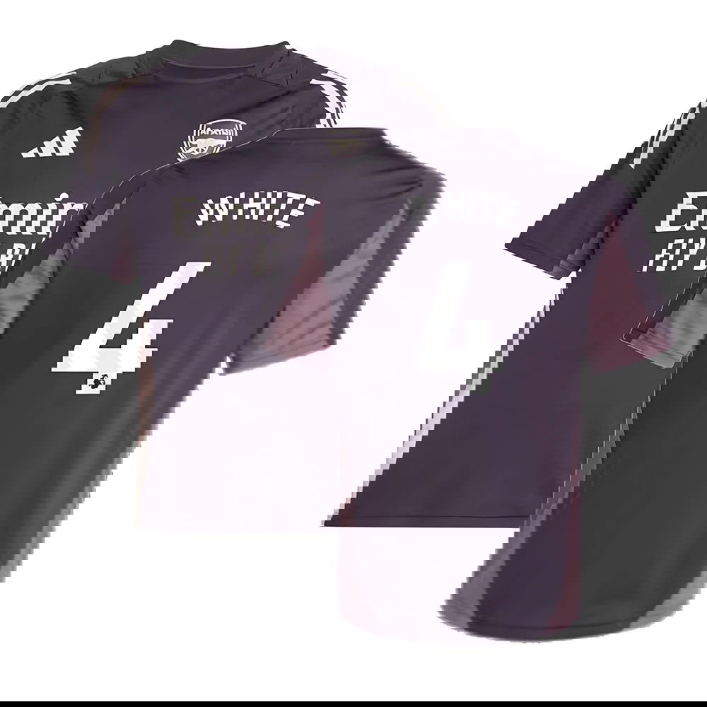 2024-2025 Arsenal Training Jersey (Aurora Black) - Kids (White 4)