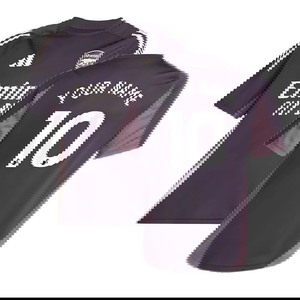 2024-2025 Arsenal Training Jersey (Aurora Black) - Kids (Your Name)