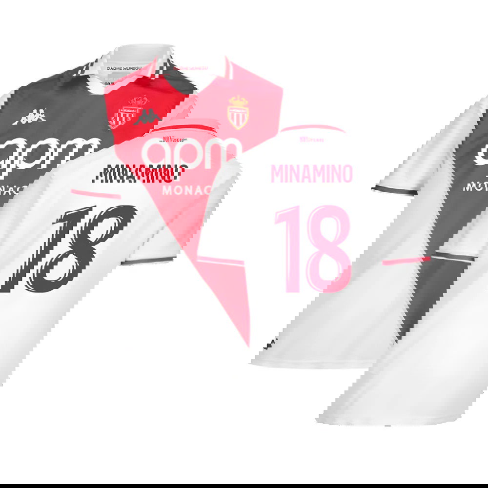 2024-2025 AS Monaco Home Shirt (Minamino 18)