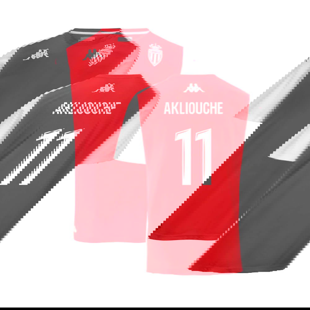 2024-2025 AS Monaco Player Training Shirt (Red) (Akliouche 11)