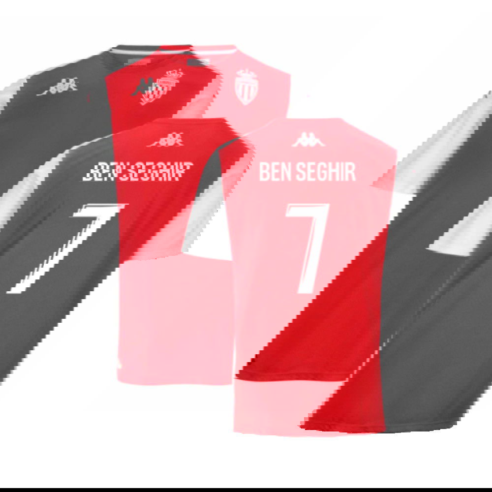 2024-2025 AS Monaco Player Training Shirt (Red) (Ben Seghir 7)