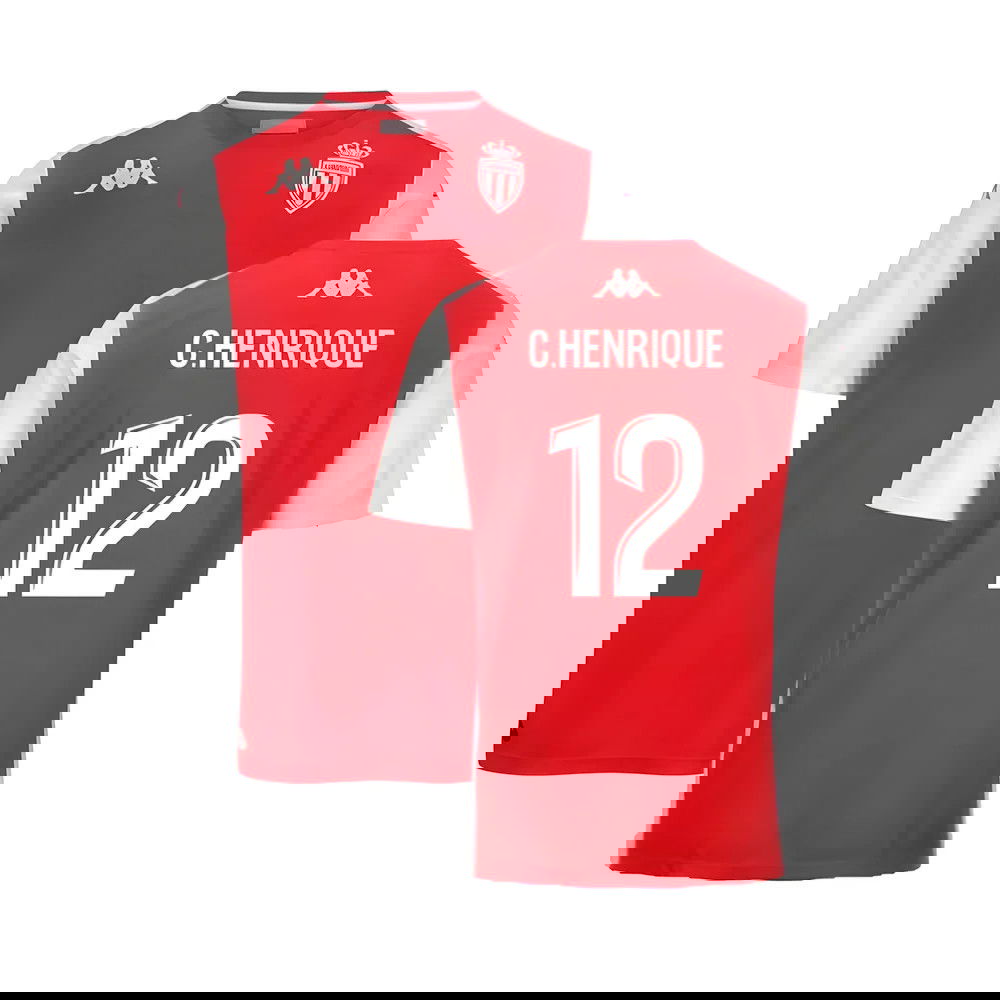 2024-2025 AS Monaco Player Training Shirt (Red) (C.Henrique 12)