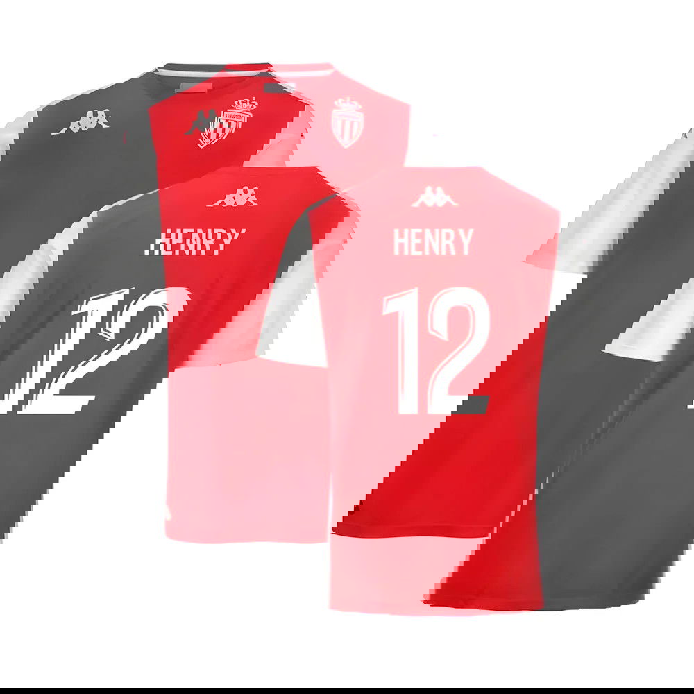 2024-2025 AS Monaco Player Training Shirt (Red) (Henry 12)