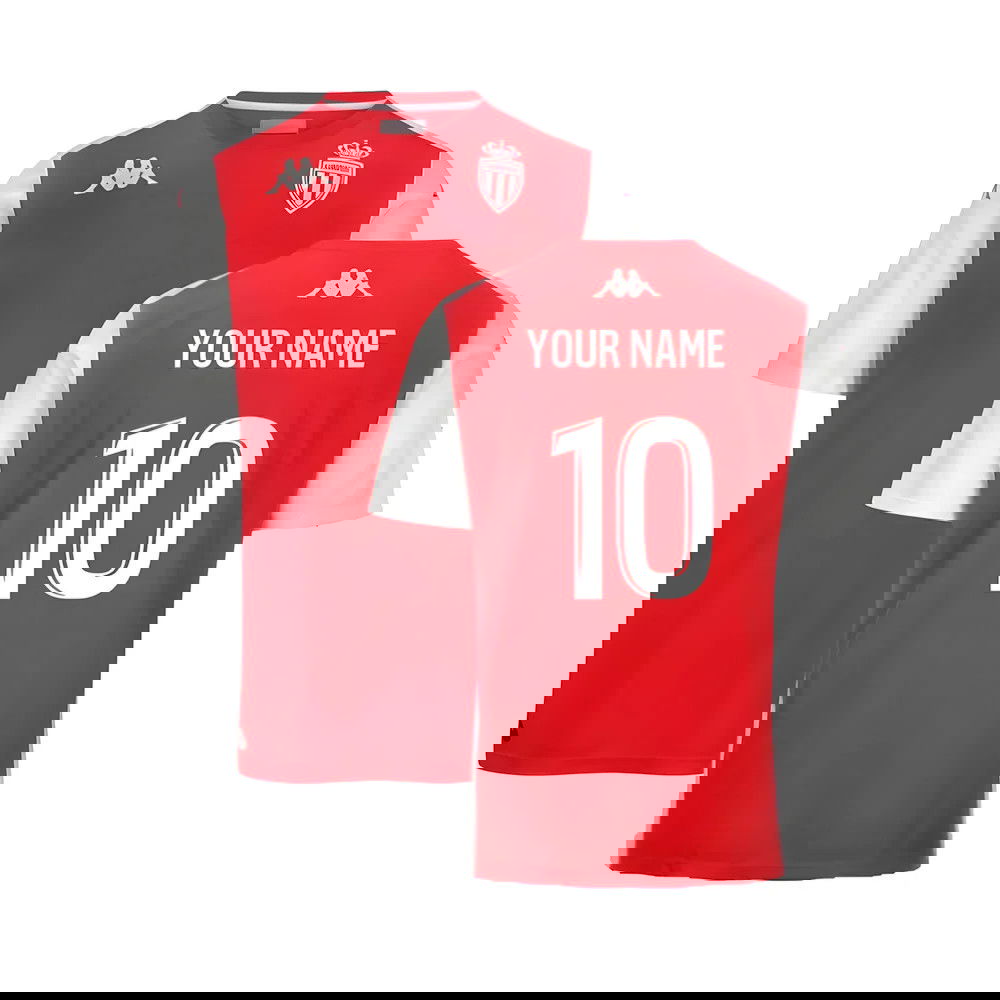 2024-2025 AS Monaco Player Training Shirt (Red) (Your Name)