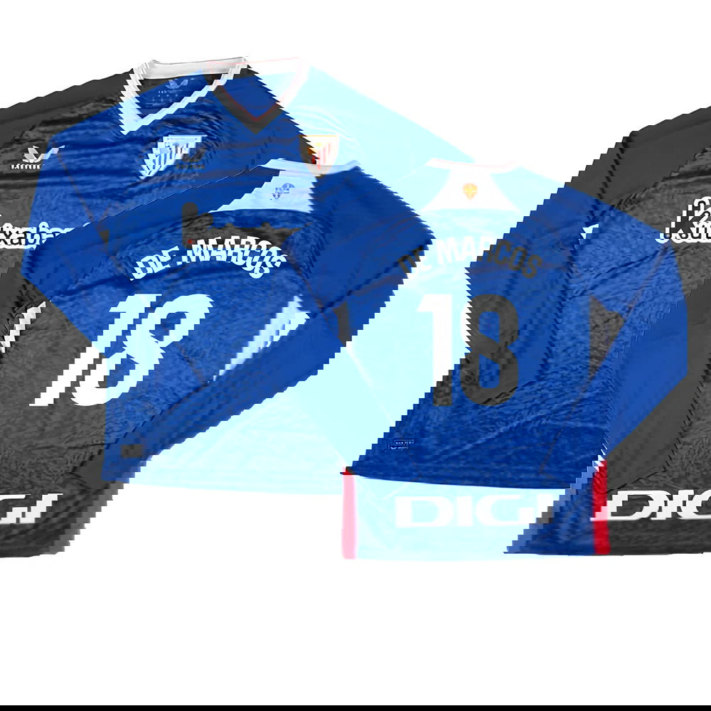 2024-2025 Athletic Bilbao Long Sleeve Away Shirt (De Marcos 18)