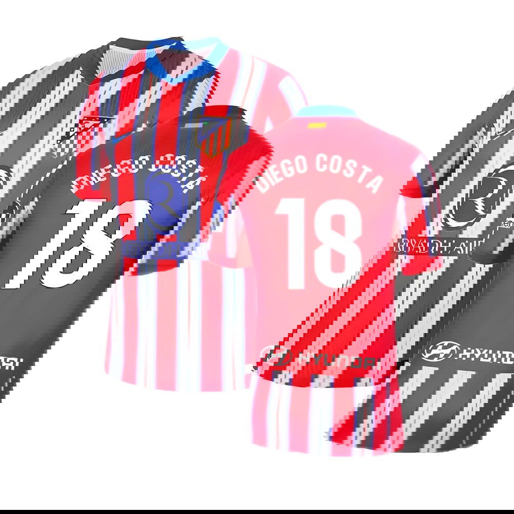 2024-2025 Atletico Madrid Home Shirt (Diego Costa 18)
