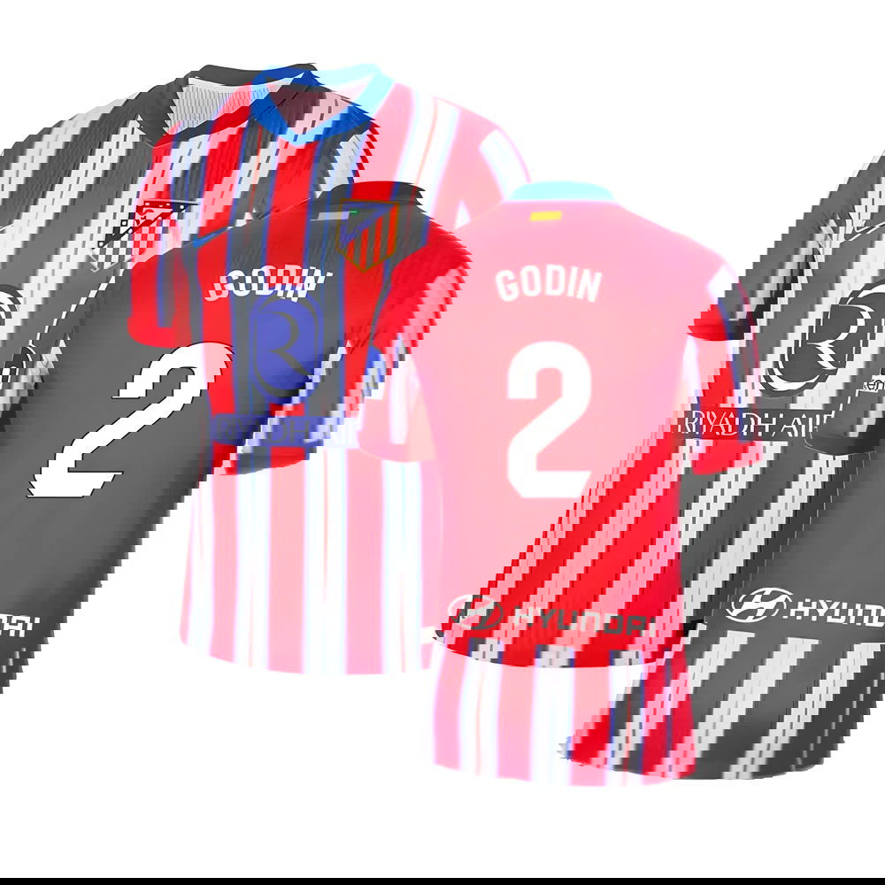 2024-2025 Atletico Madrid Home Shirt (Godin 2)