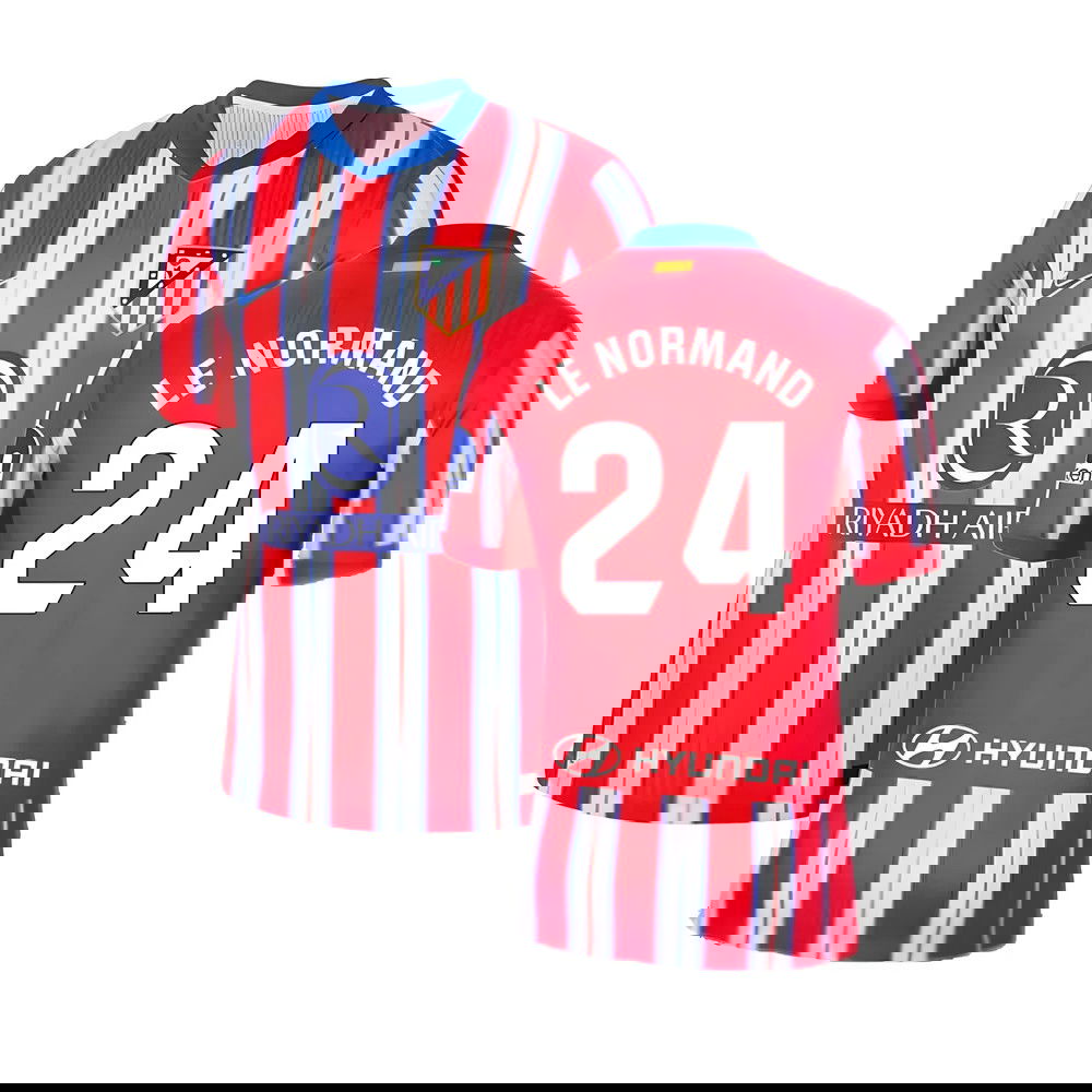 2024-2025 Atletico Madrid Home Shirt (Le Normand 24)