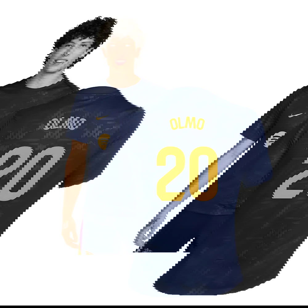 2024-2025 Barcelona Dri-Fit Academy Pro Pre-Match Top (Navy) (Olmo 20)