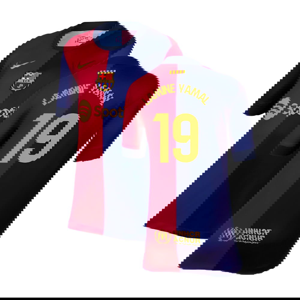 2024-2025 Barcelona Home Shirt (Kids) (Lamine Yamal 19)