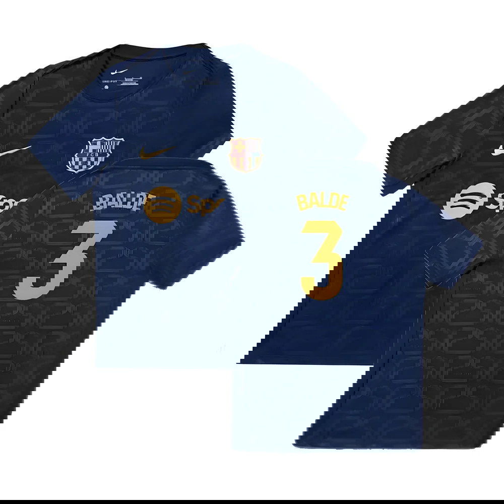 2024-2025 Barcelona Pre-Match Training Shirt (Navy) - Kids (Balde 3)