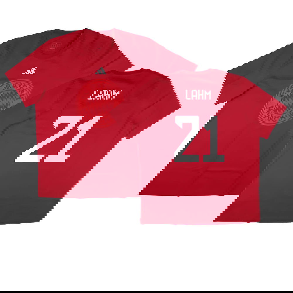 2024-2025 Bayern Munich DNA Graphic Tee (Red) (Lahm 21)