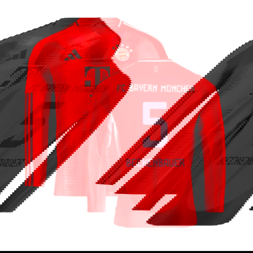 2024-2025 Bayern Munich Long Sleeve Home Shirt (Beckenbauer 5)