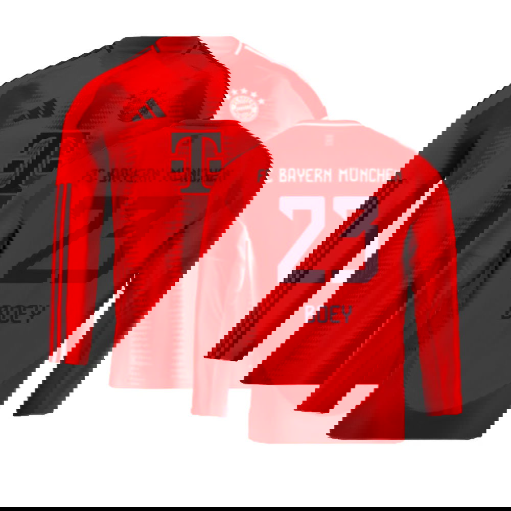 2024-2025 Bayern Munich Long Sleeve Home Shirt (Kids) (Boey 23)