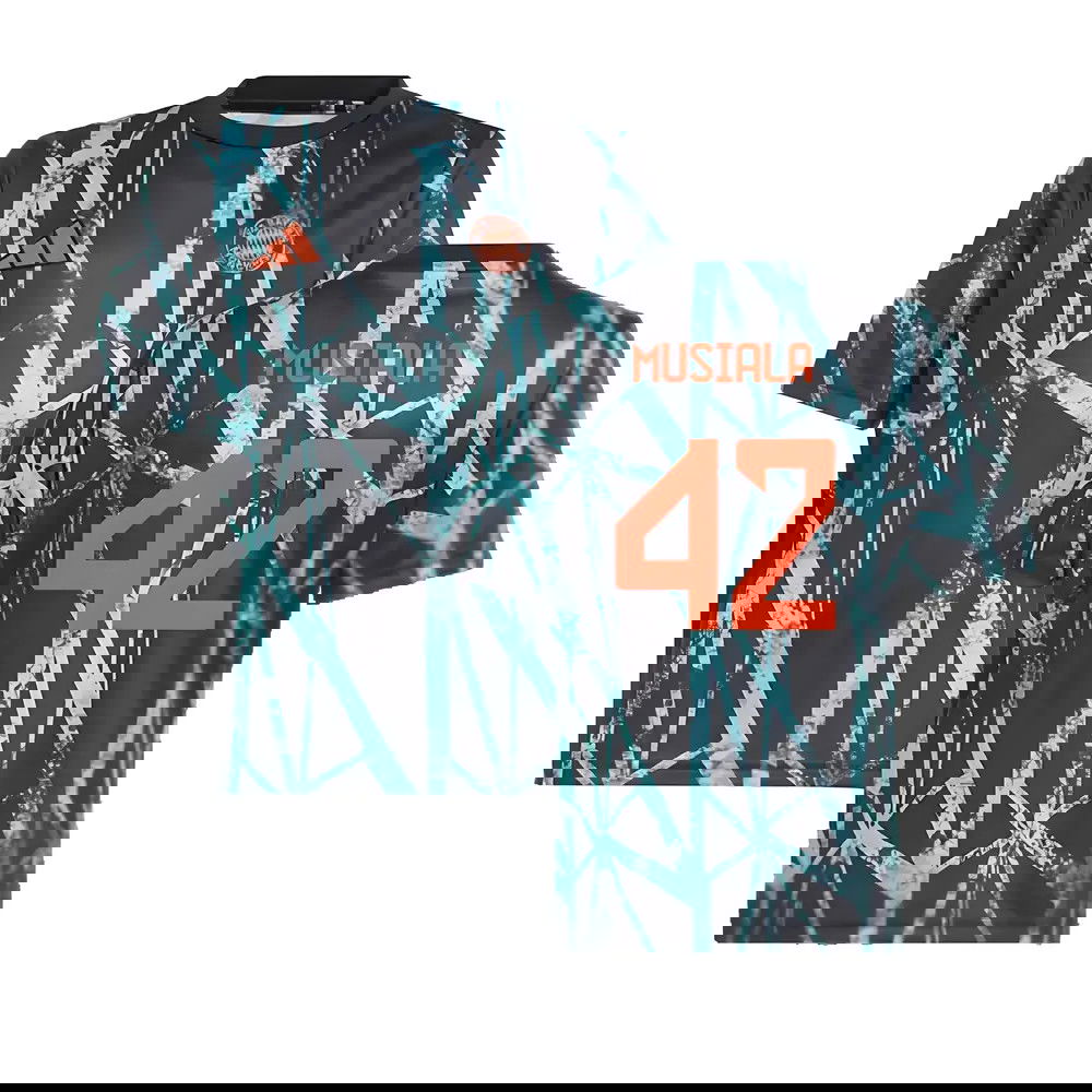 2024-2025 Bayern Munich Pre-Match Shirt (Black) - Kids (Musiala 42)