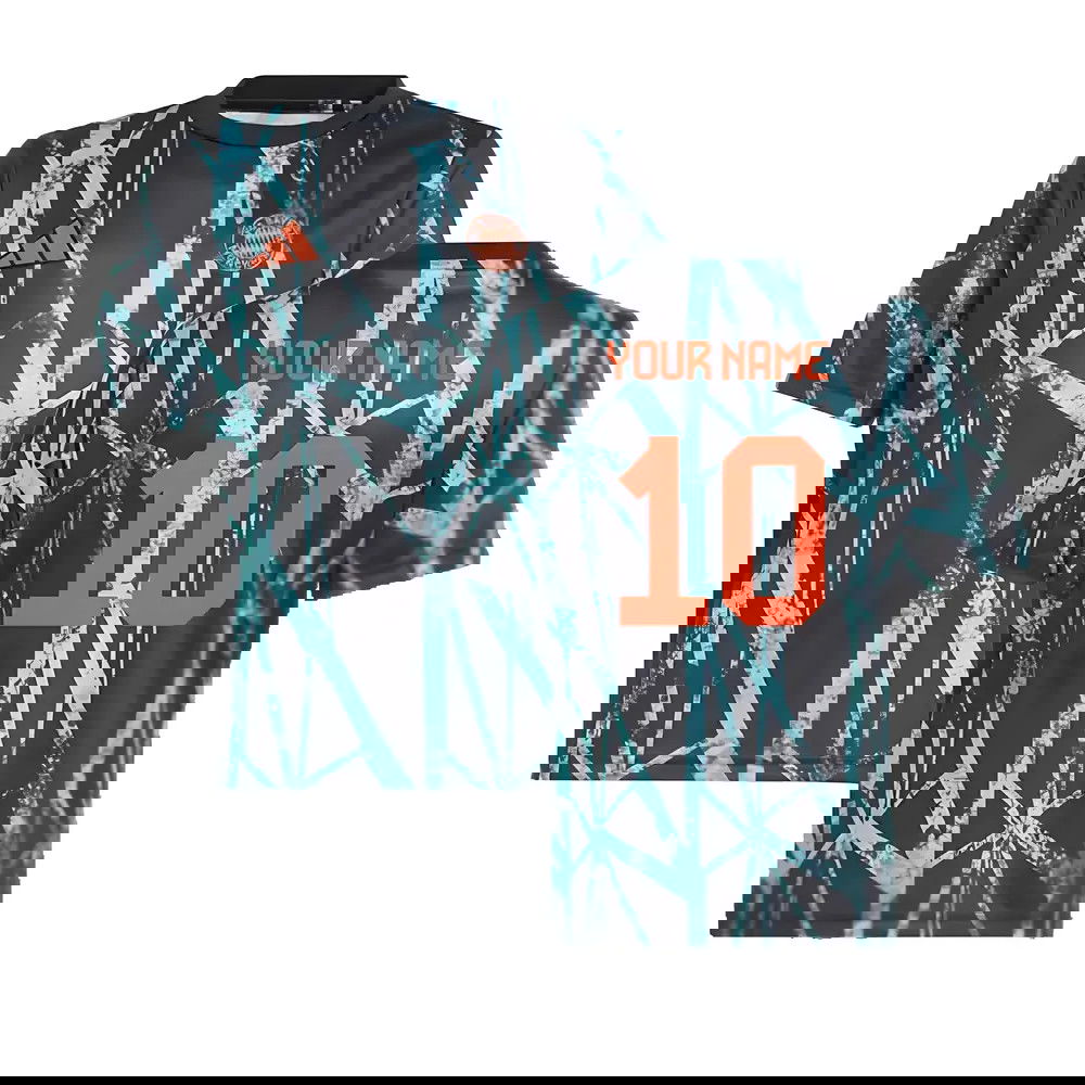2024-2025 Bayern Munich Pre-Match Shirt (Black) - Kids (Your Name)