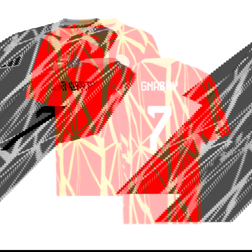2024-2025 Bayern Munich Pre-Match Shirt (Red) (Gnabry 7)