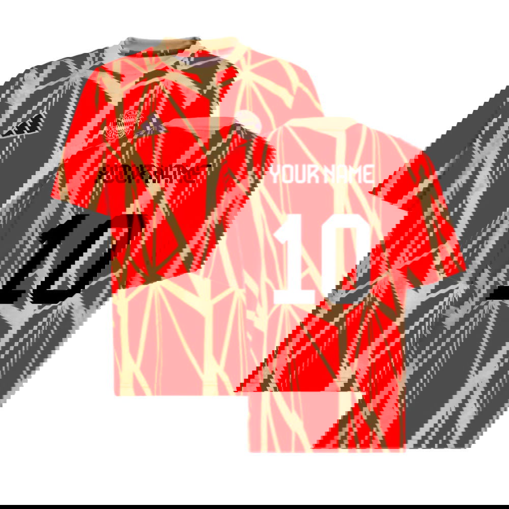2024-2025 Bayern Munich Pre-Match Shirt (Red) (Your Name)