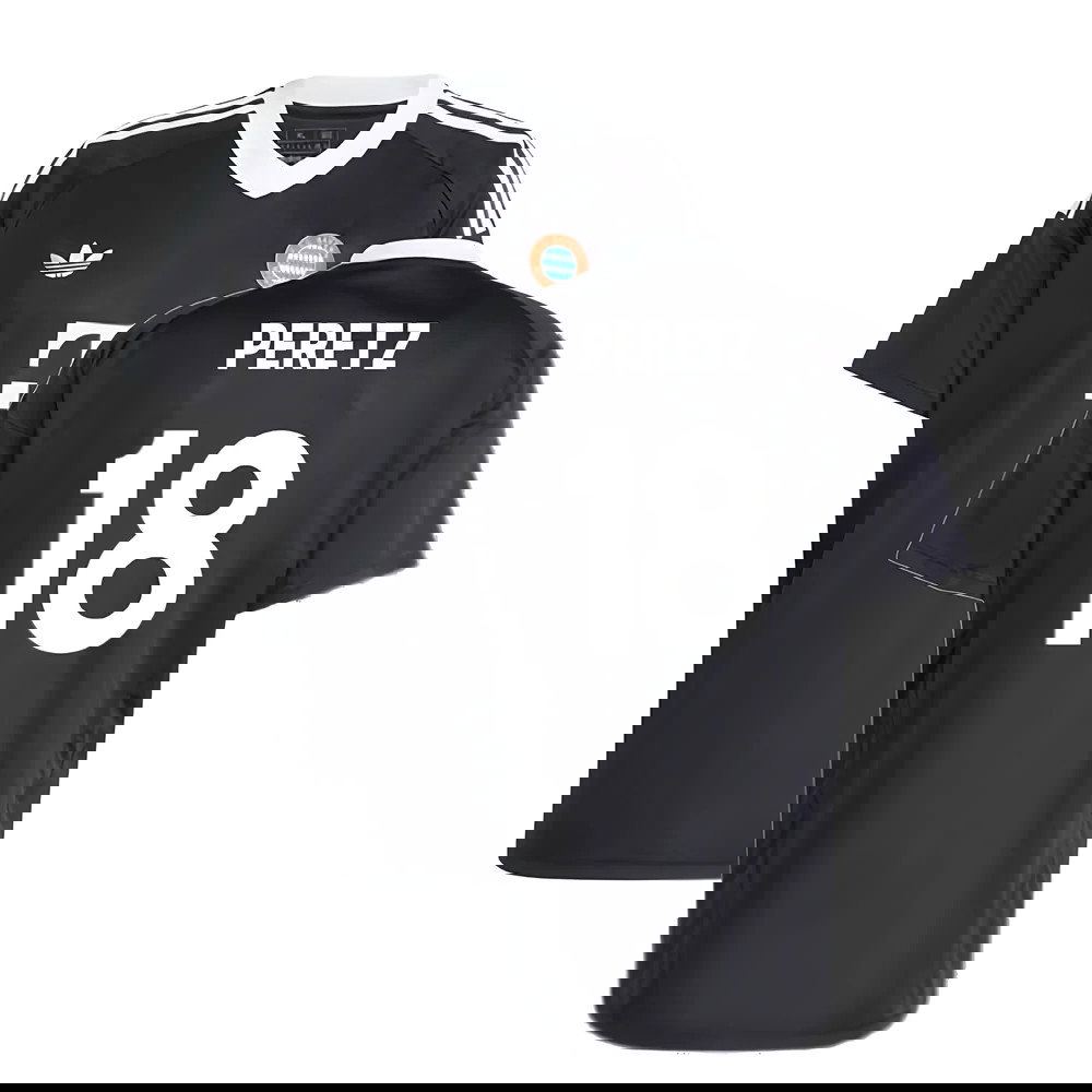 2024-2025 Bayern Munich Third Goalkeeper Shirt (Black) (Peretz 18)