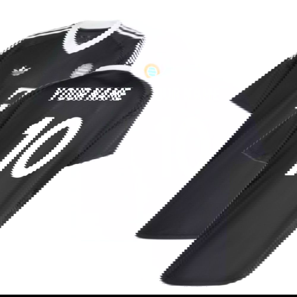 2024-2025 Bayern Munich Third Goalkeeper Shirt (Black) (Your Name)