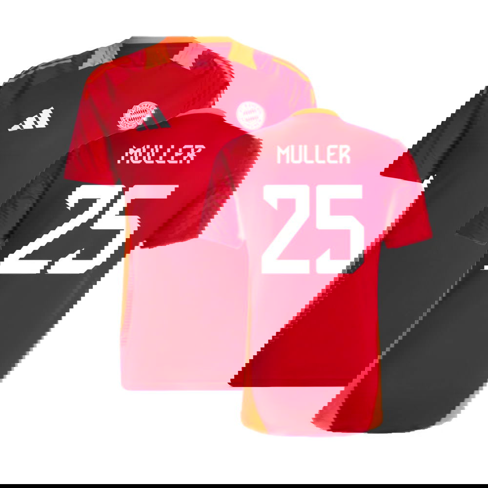 2024-2025 Bayern Munich Training Shirt (Red) (Muller 25)
