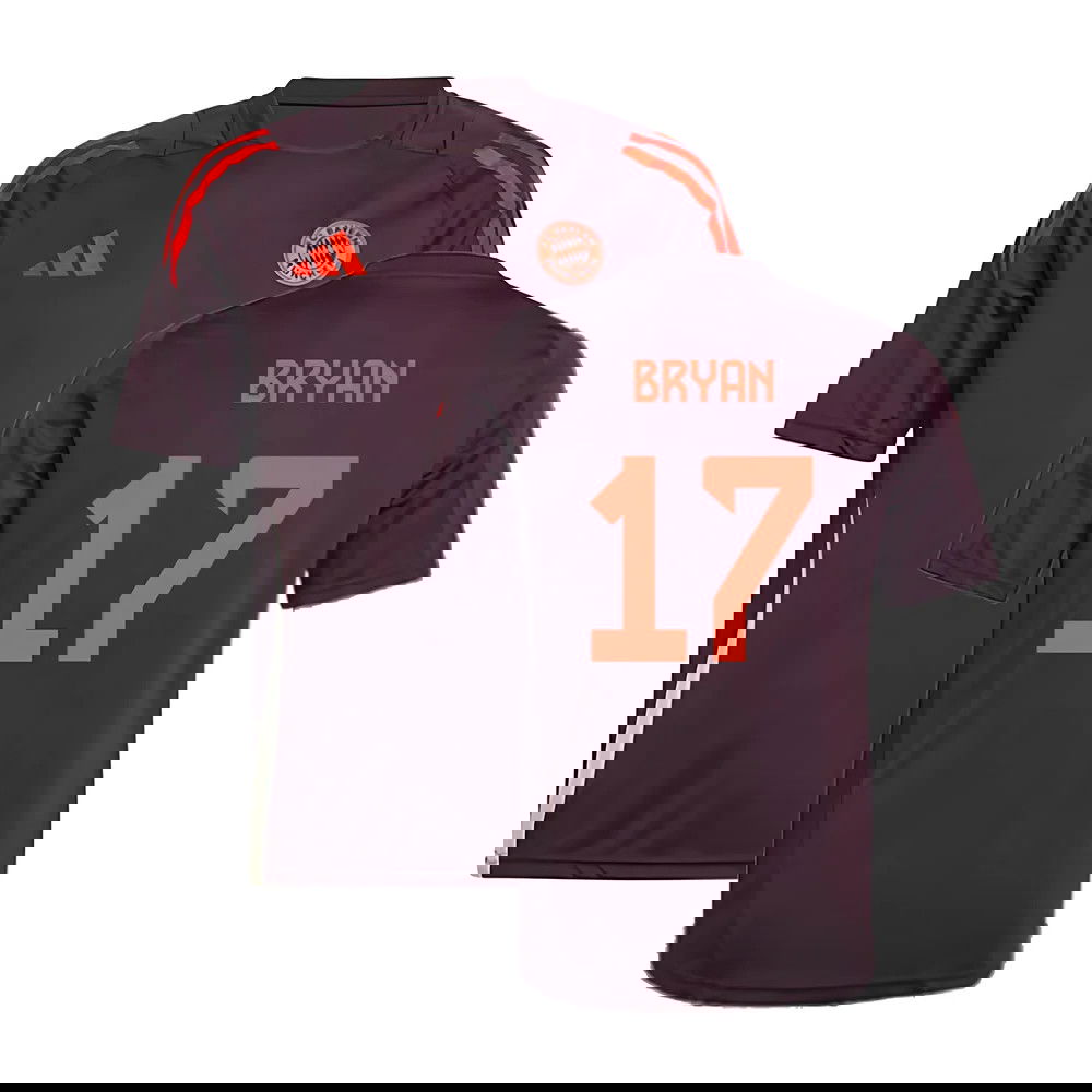 2024-2025 Bayern Munich Training Shirt (Shadow Maroon) - Kids (Bryan 17)