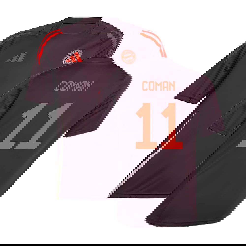 2024-2025 Bayern Munich Training Shirt (Shadow Maroon) - Kids (Coman 11)